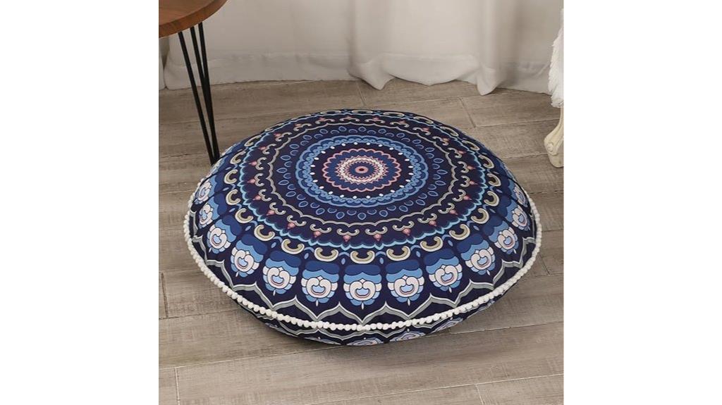 large navy blue cushion