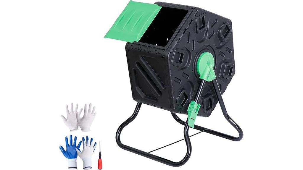large outdoor tumbling compost bin