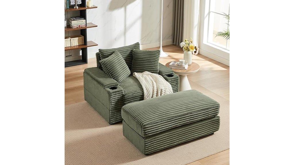large single sofa set