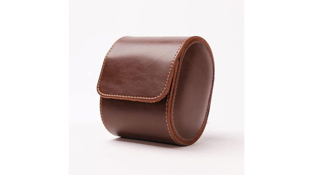 leather watch travel case