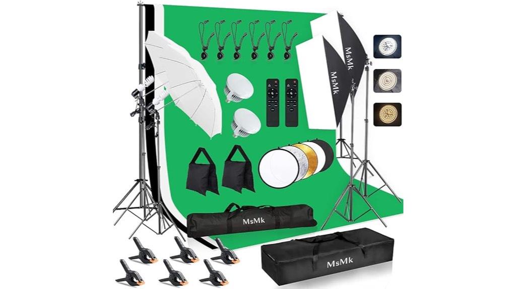 led lighting and backdrop