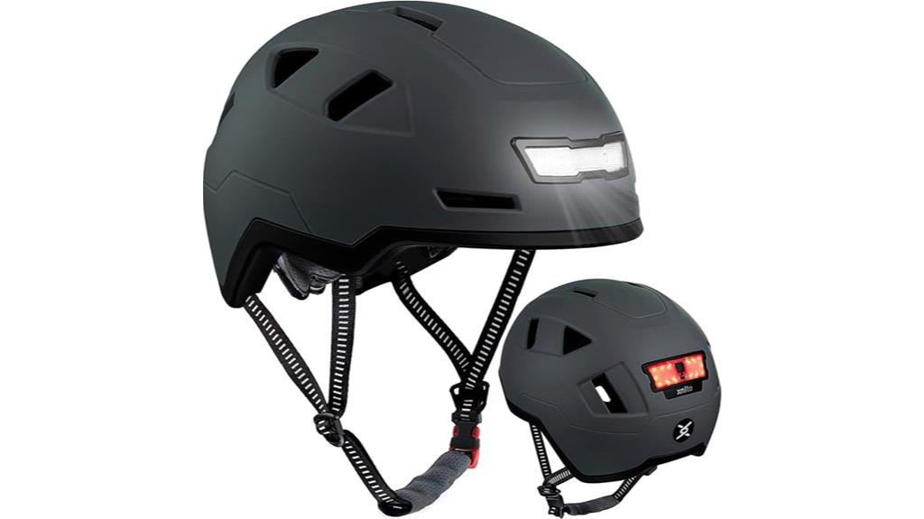 led lit bike helmet