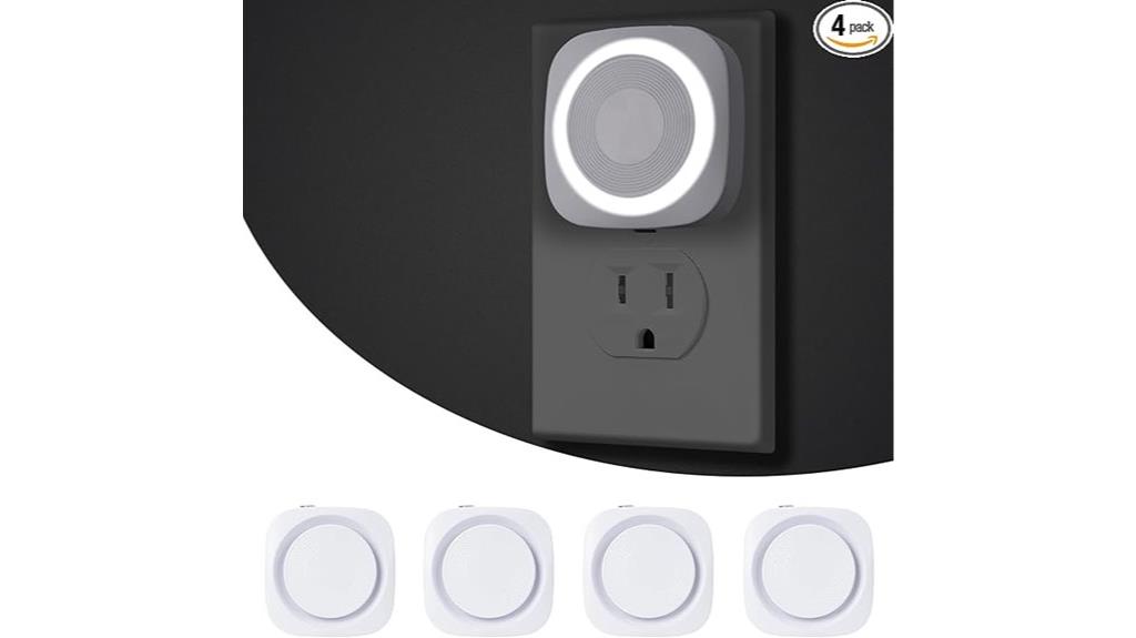 led wall plug lights