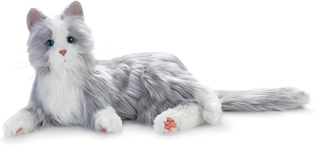 lifelike senior companion cat