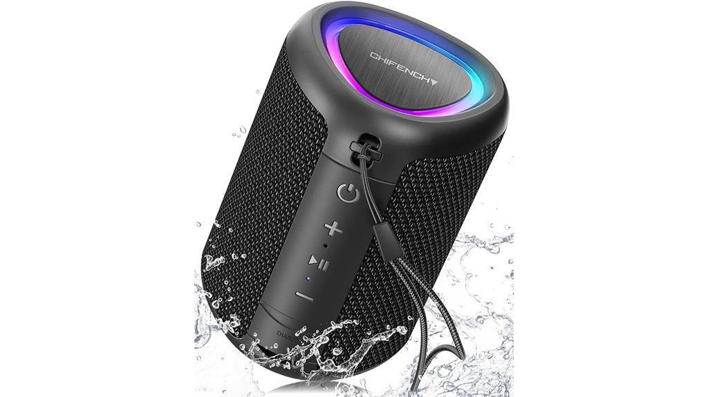 lighted portable bluetooth speaker