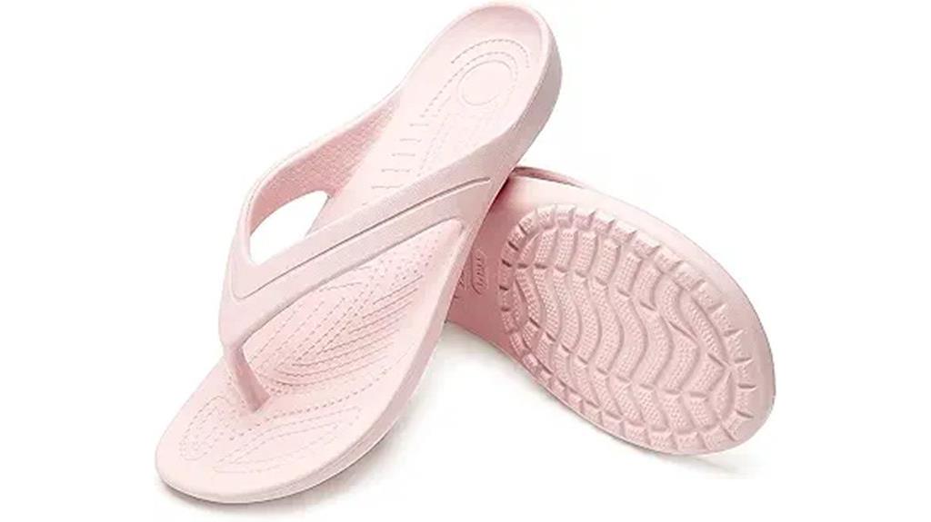 lightweight casual flip flops