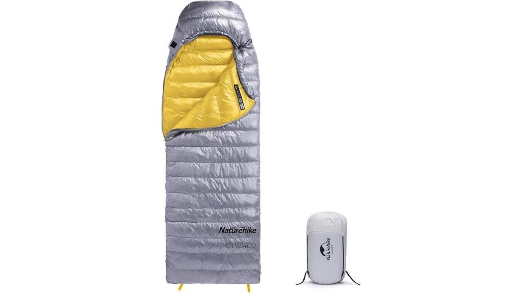 lightweight down sleeping bag