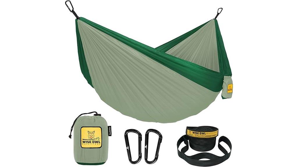 lightweight nylon camping hammock