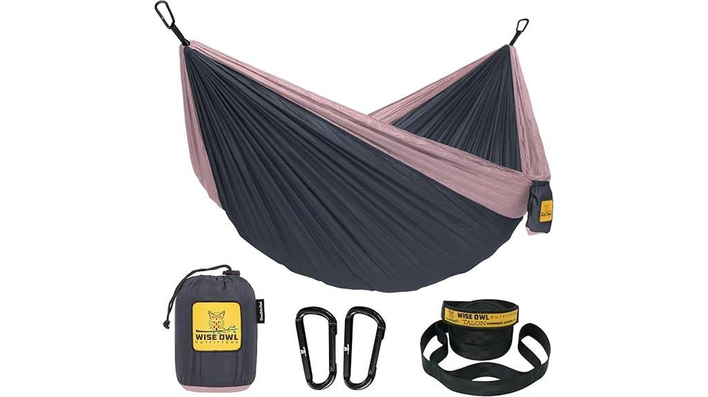 lightweight nylon camping hammock