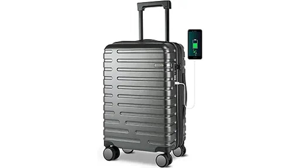 lightweight spinner suitcase