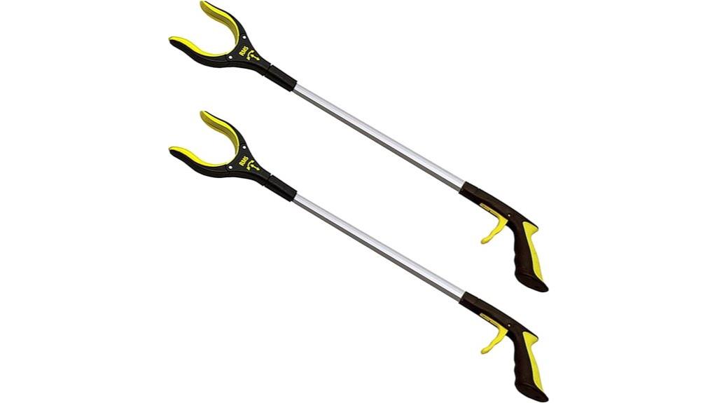 long reacher with rotating jaw