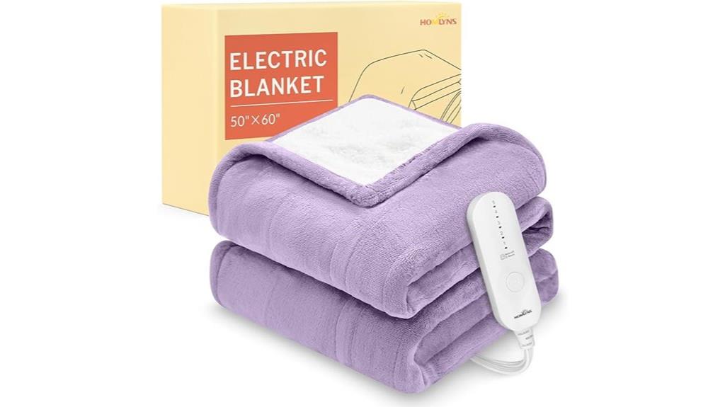 luxurious heated blanket