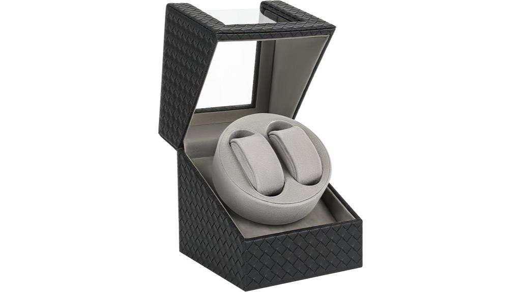 luxury leather watch winder