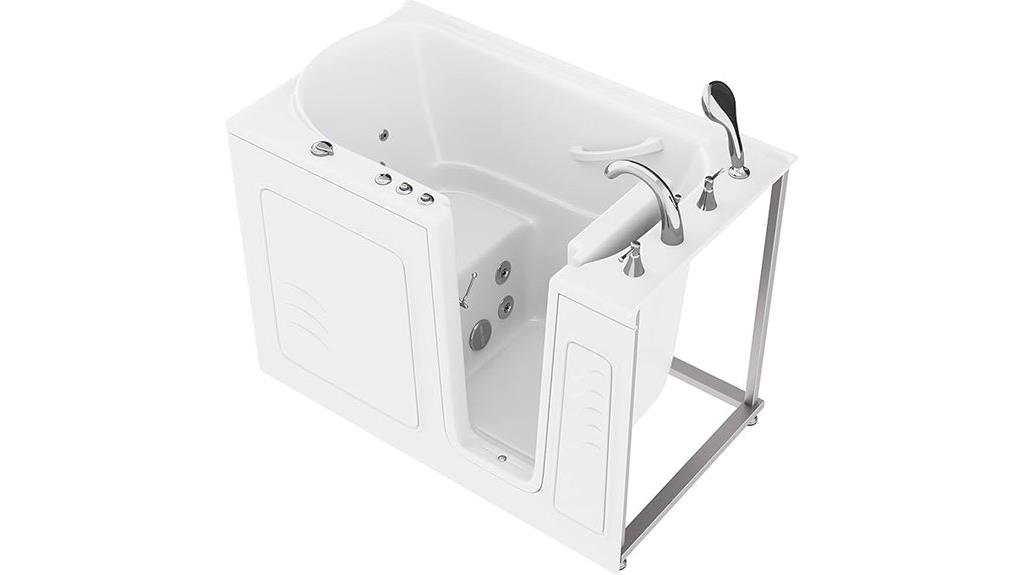 luxury walk in tub with jets