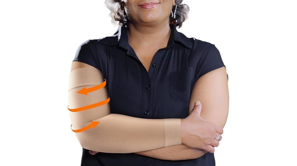 lymphedema arm compression sleeves