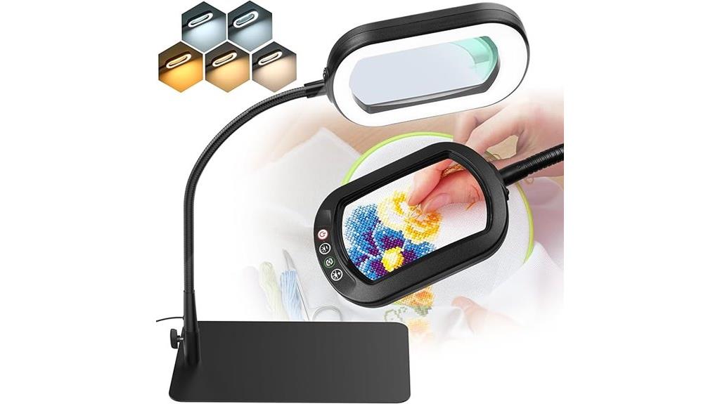 magnifying glass with light