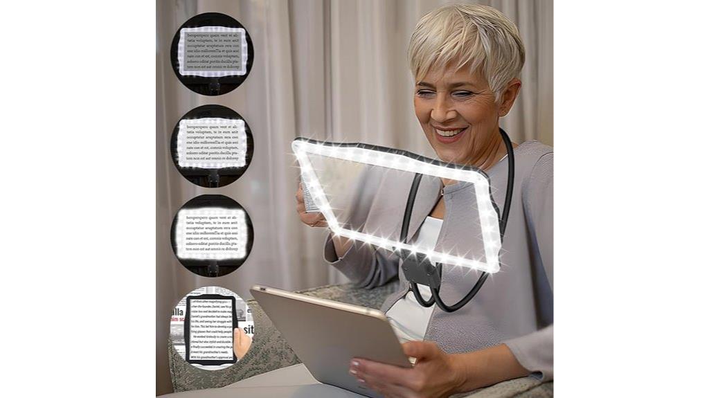 magnifying glass with light