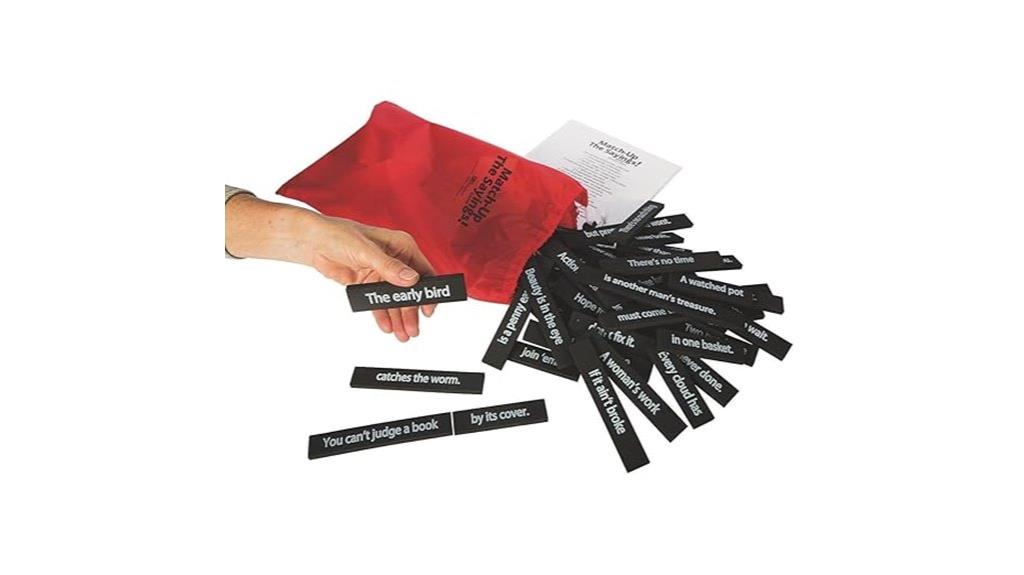 matching sayings game