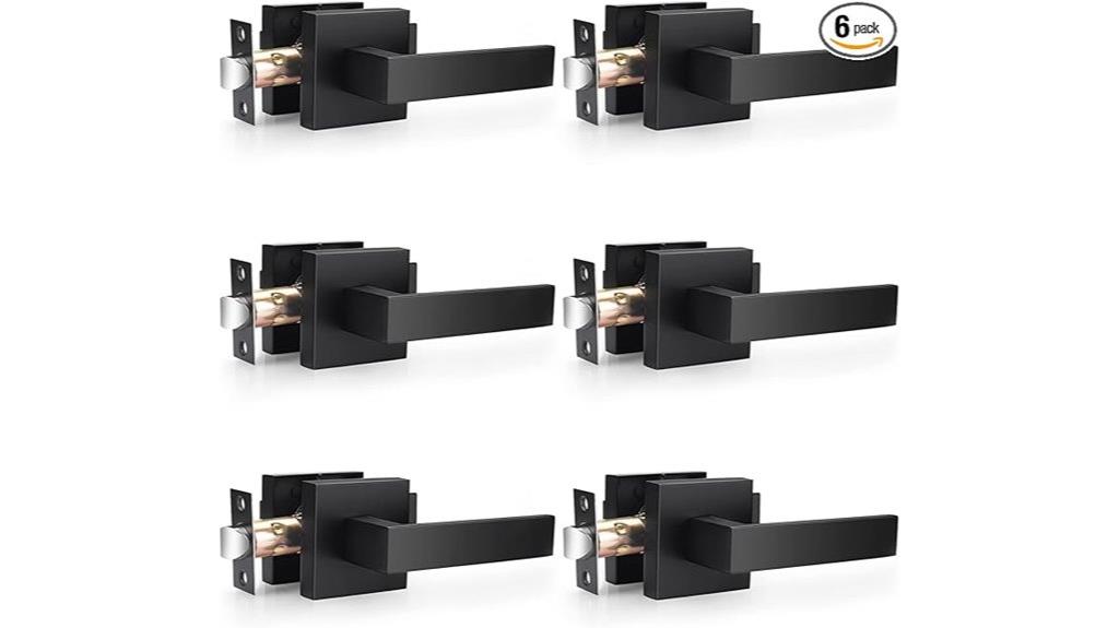 matte black door levers