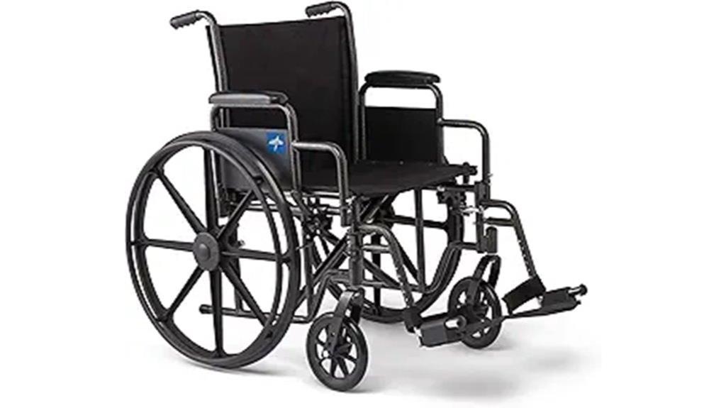 medline wheelchair with swing