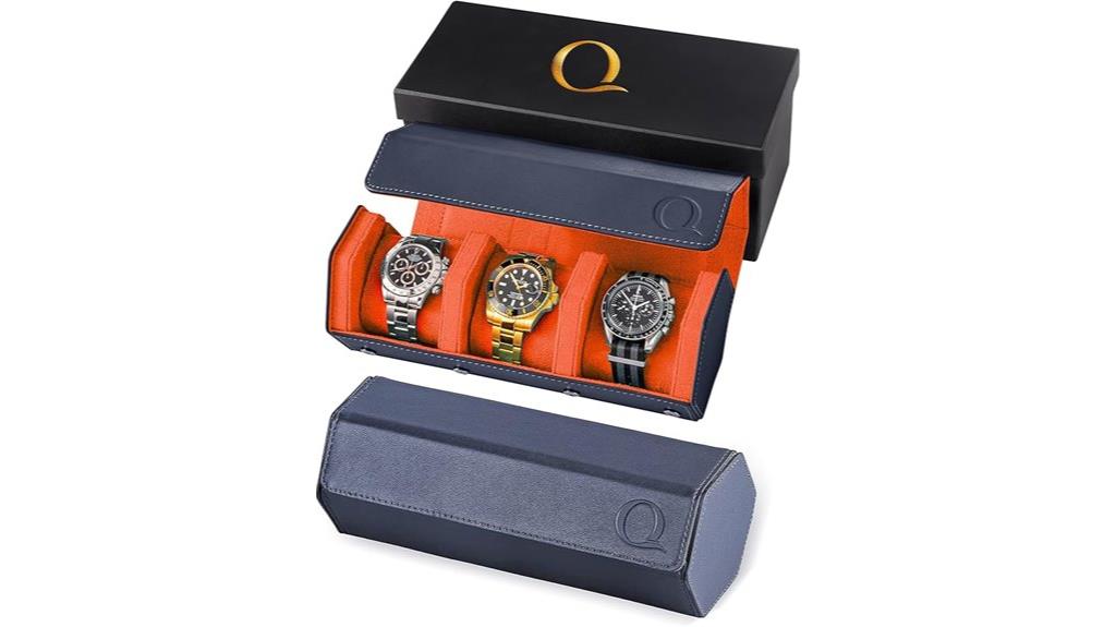 men s leather watch case