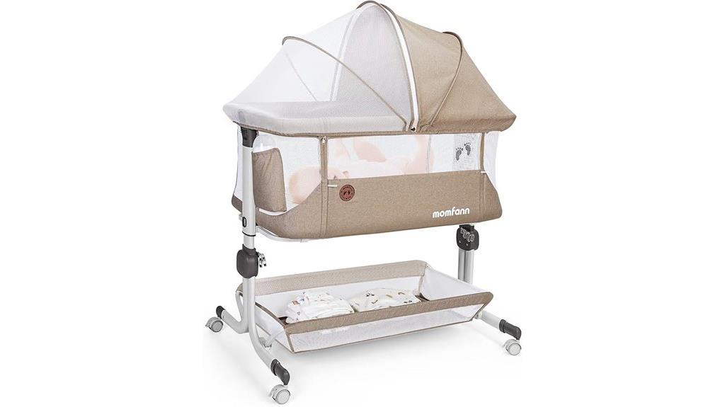 mesh sided baby bassinet
