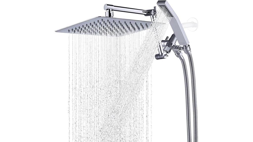 metal rain shower head