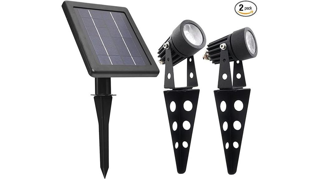 mini solar aluminum spotlight
