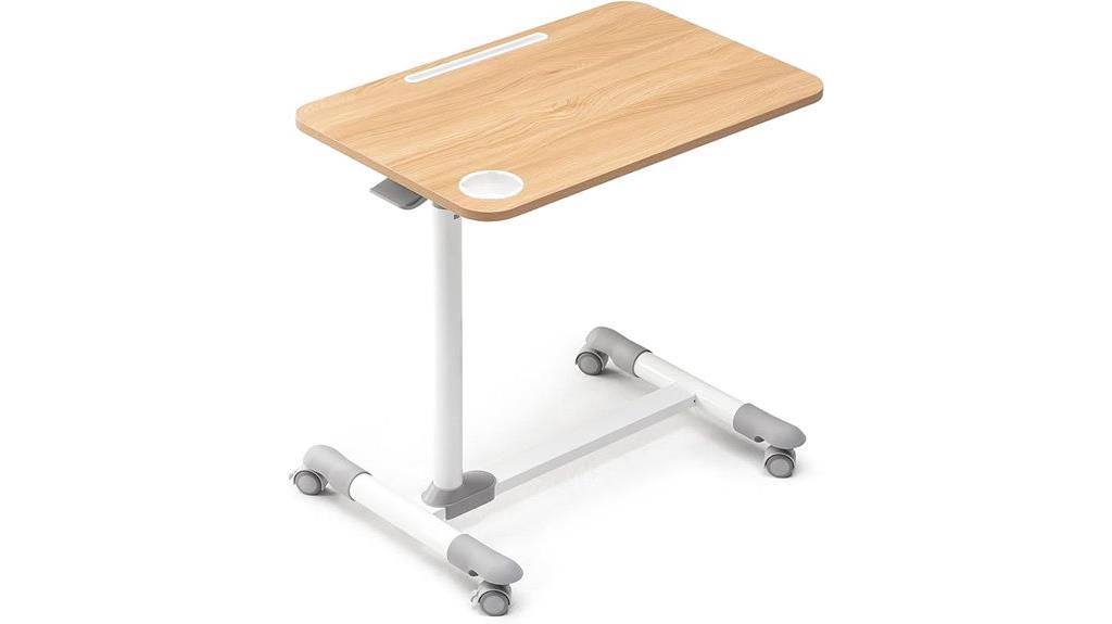 mobile hospital overbed table
