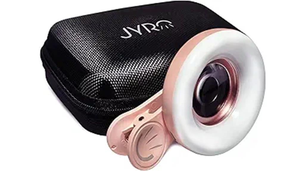 mobile microphone with lighting