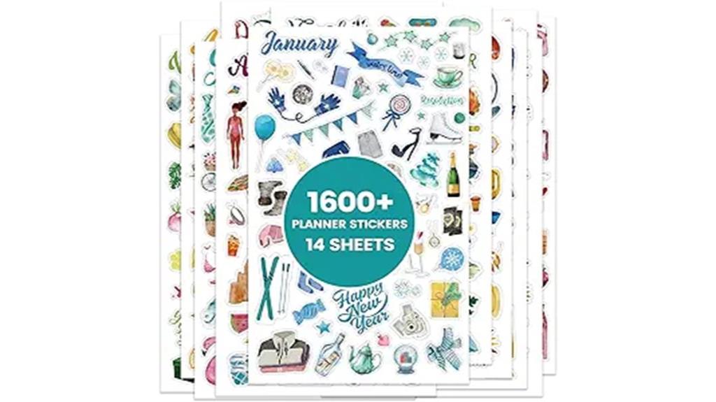 monthly celebration planner stickers