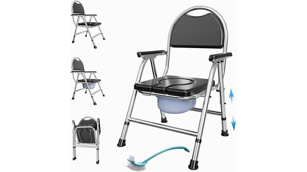 multi function elderly bedside chair