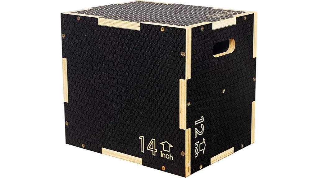 multi use non slip plyometric box