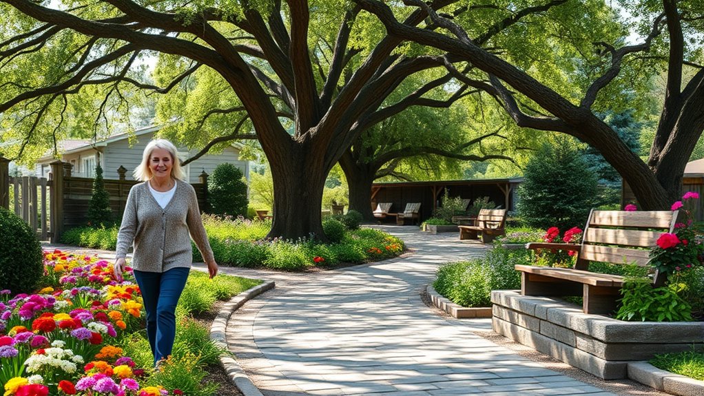 natural calming garden features