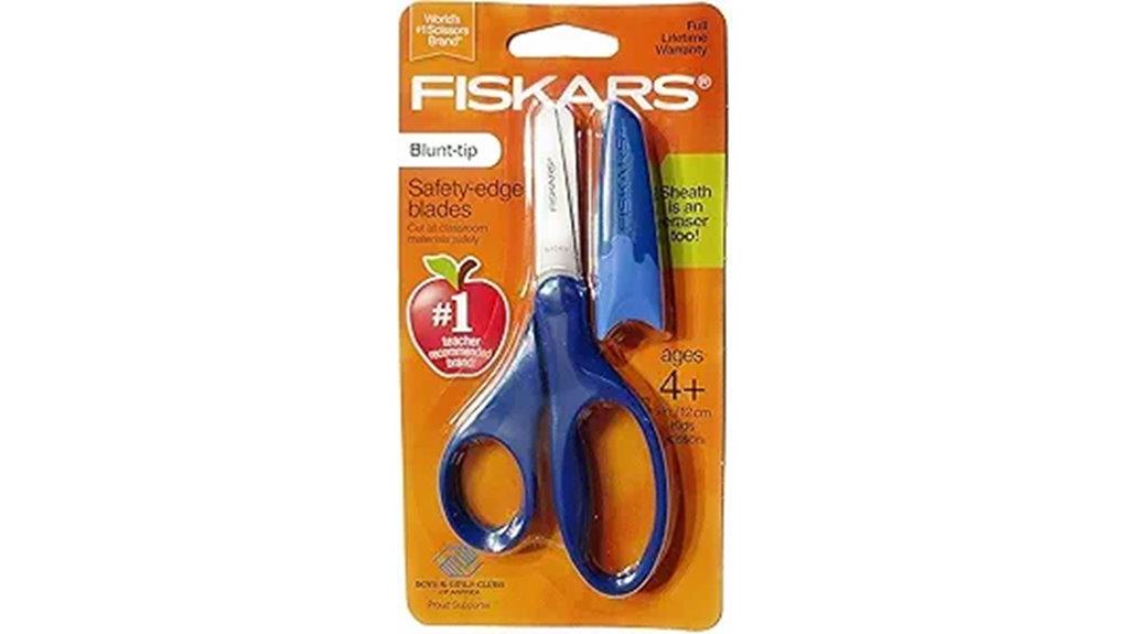 navy blue safety scissors