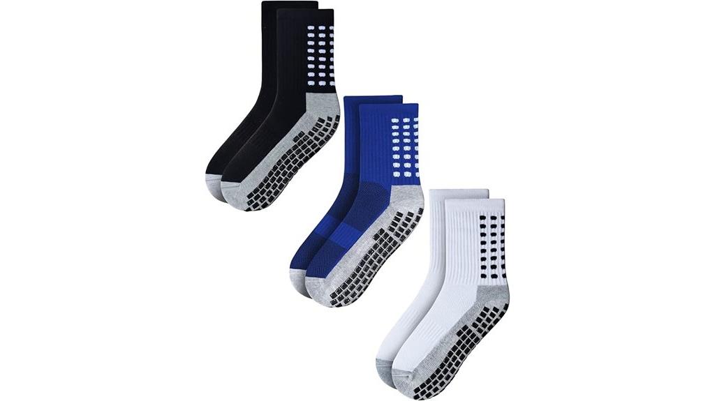 non slip ankle crew socks