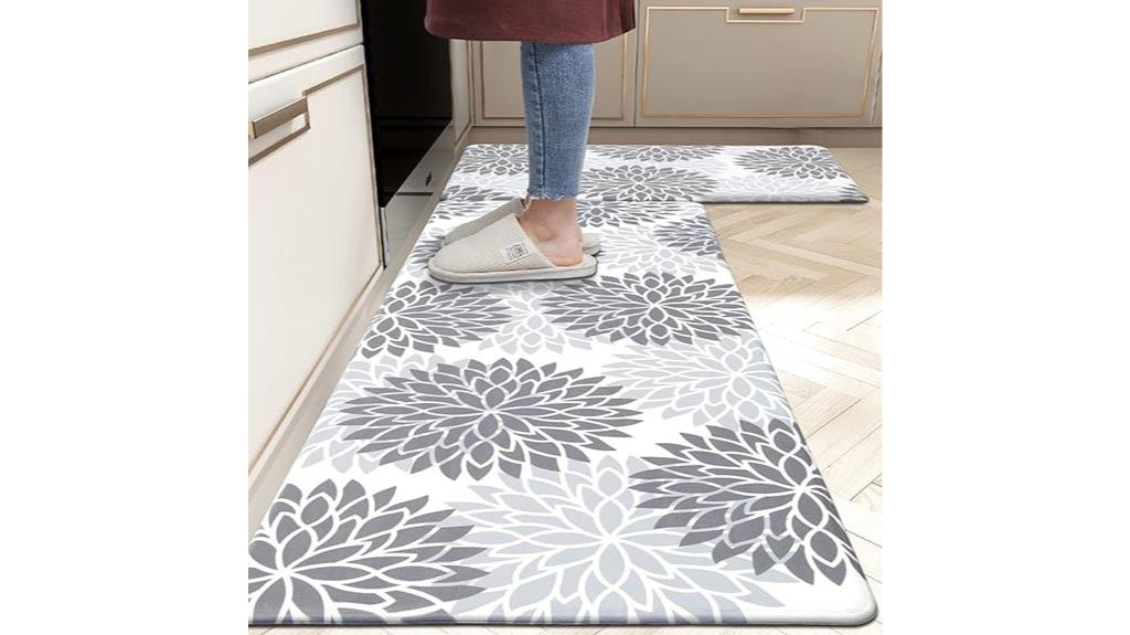 non slip cushioned kitchen rugs