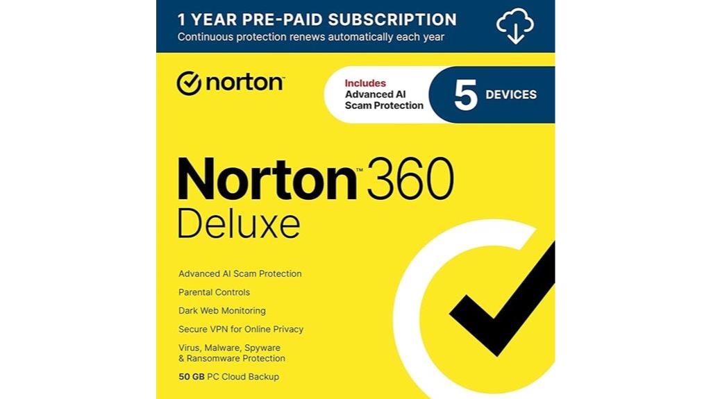norton 360 deluxe 5 device