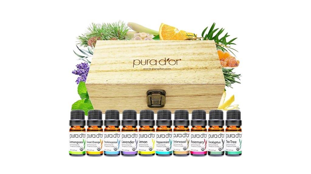 organic essential oils set