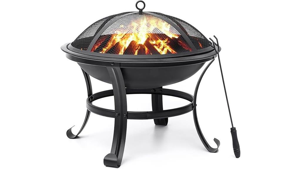 outdoor 22 inch fire pit