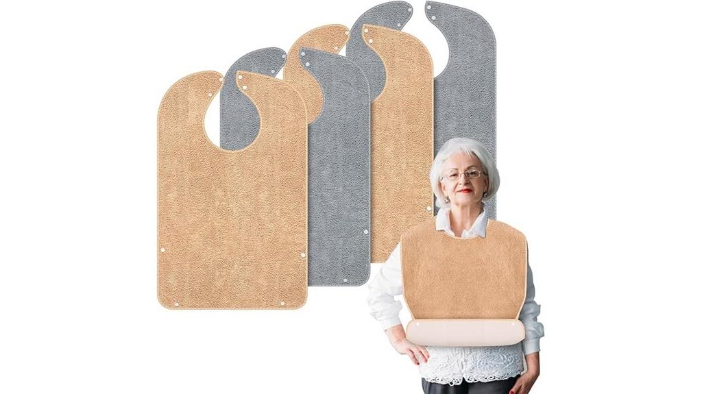 pack of four adult bibs