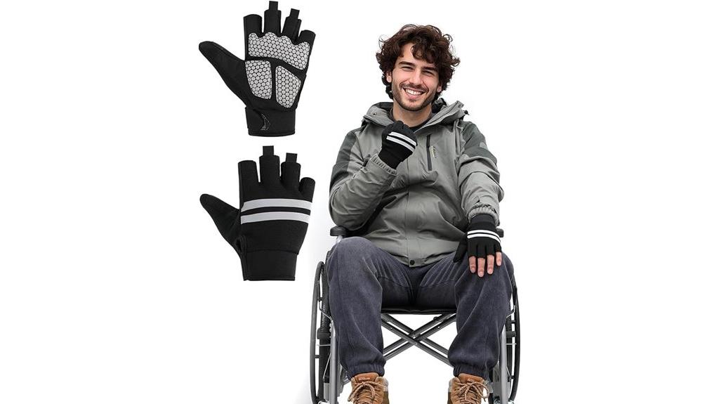 padded shock absorbing gloves