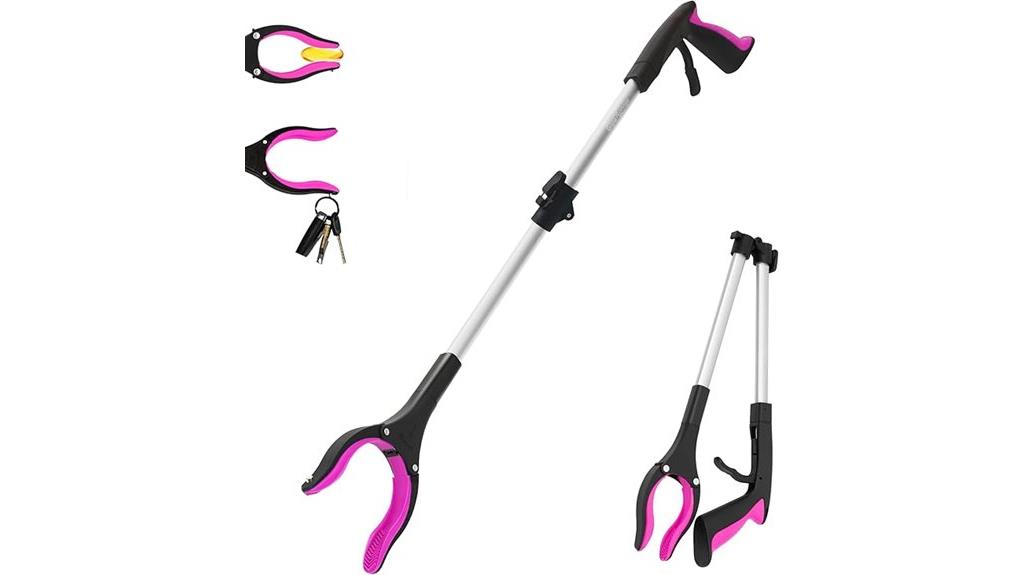 pink 32 inch magnetic reacher