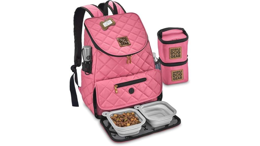 pink unisex weekend backpack