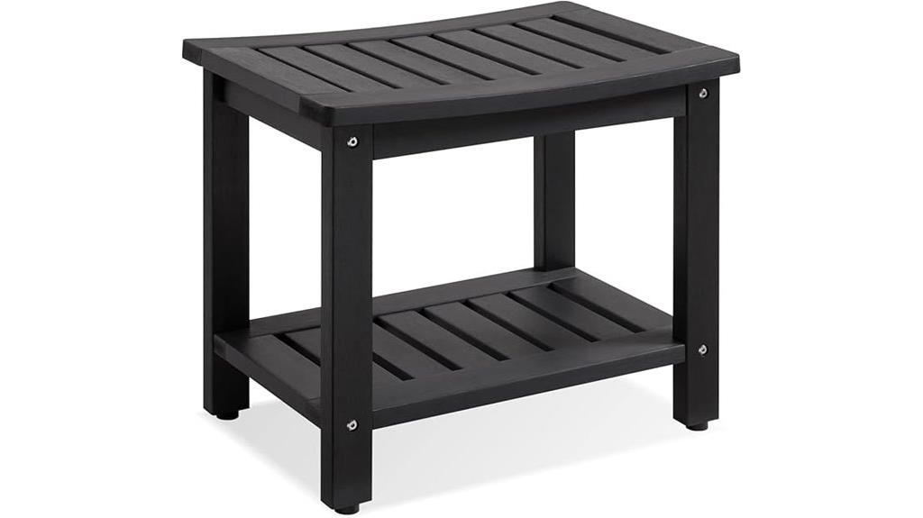 poly lumber shower bench