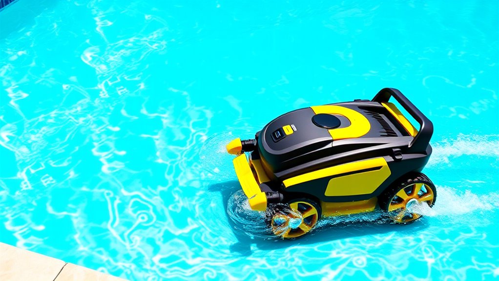 pool size and debris