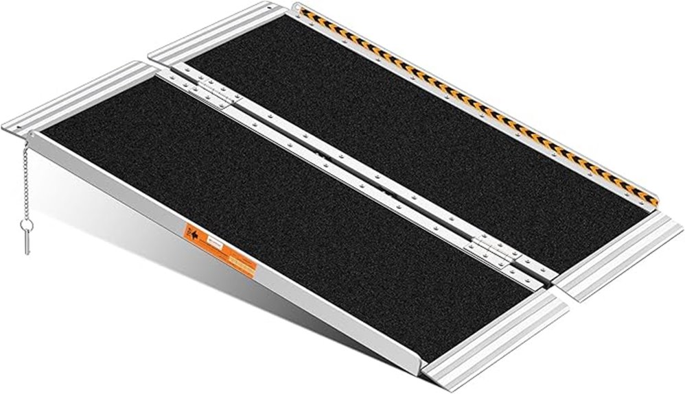 portable 3 foot aluminum ramp