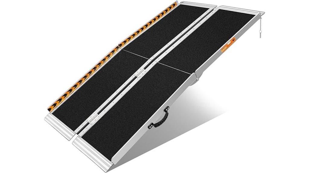 portable aluminum folding ramp
