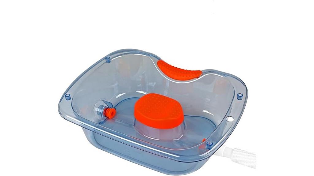 portable bedside shampoo basin