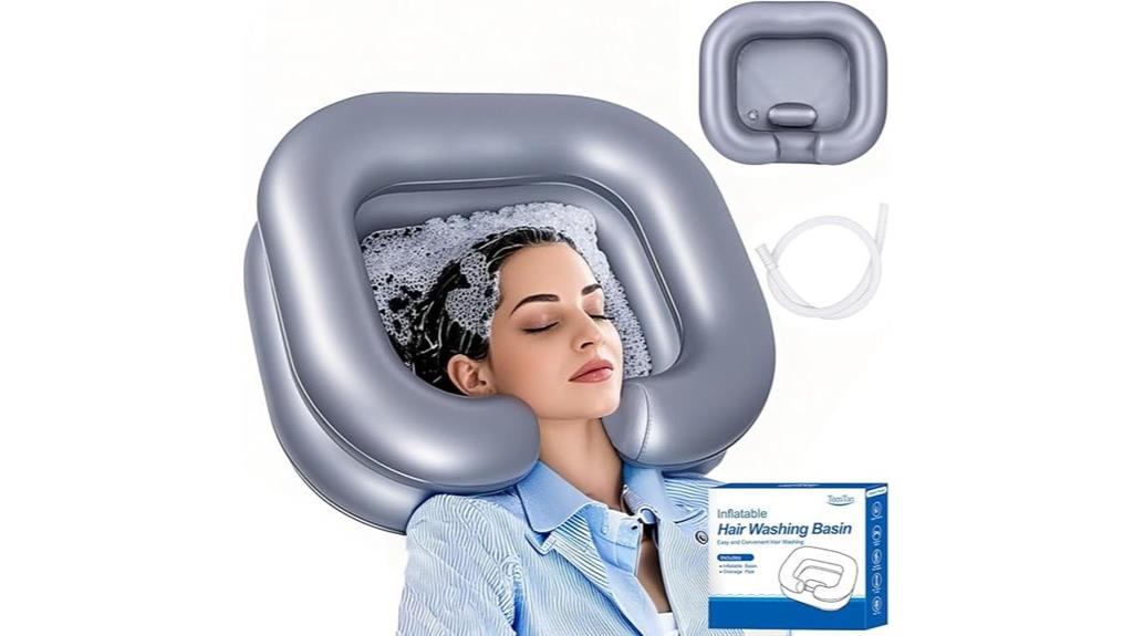 portable bedside shampoo basin